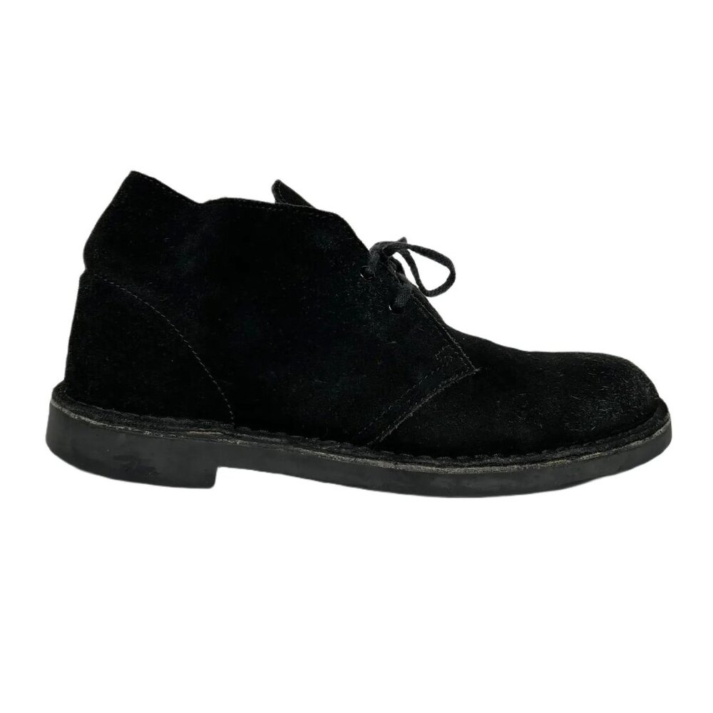 Clarks Bushacre 2 Black Suede Desert Boots